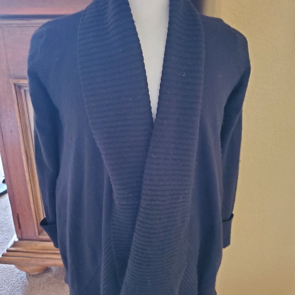 Black Cardigan Sweater